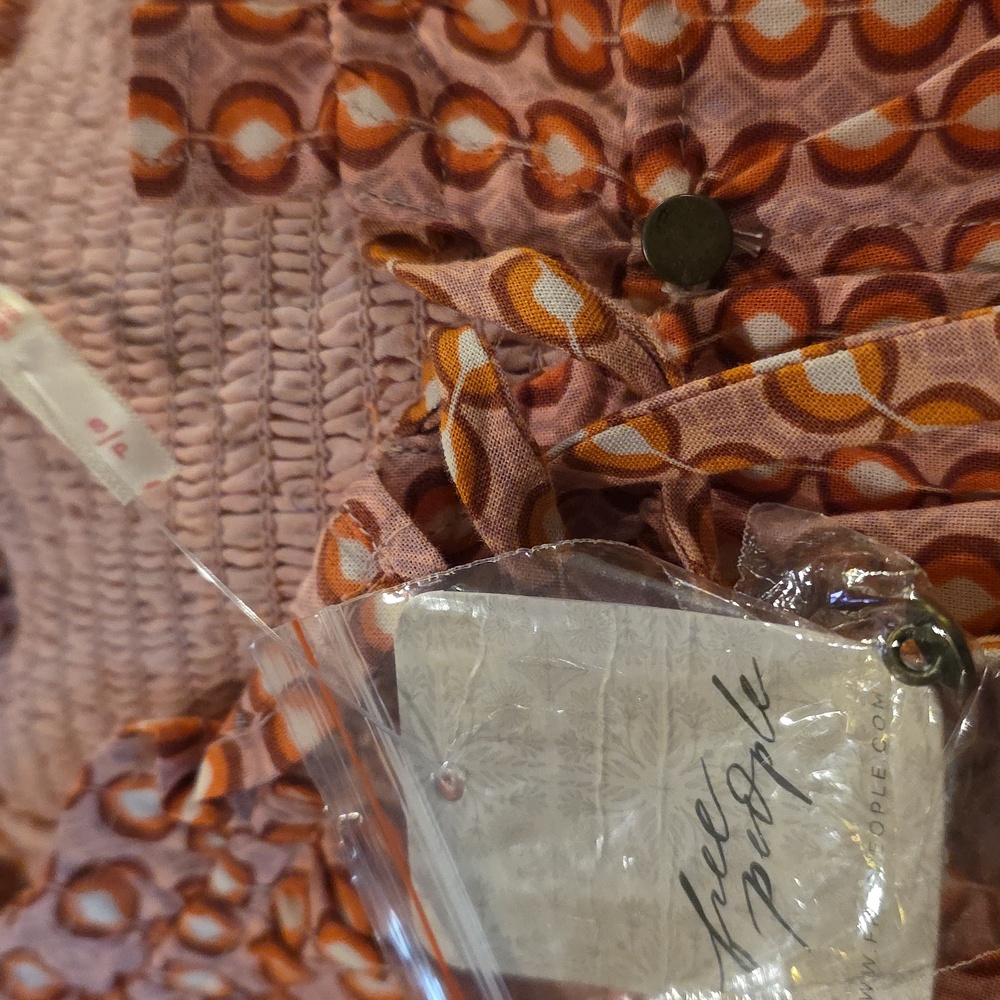Free People Star Dip Mini Dress – Glass Roses Combo – NWT – Size S - Picture 4 of 7